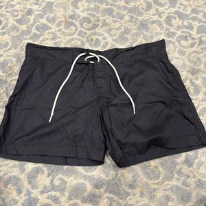 Parke & Ronen Black Swim Trunks Baithing Suit Size 32